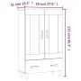 Aparador alto de madera contrachapada marrón roble 70x31x115 cm | Foro24.es | Tu tienda online para hogar, jardín y más Foro24.es