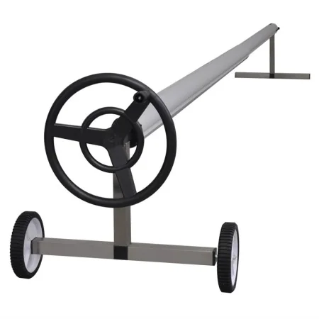 Enrollador para la cubierta de piscina con base de acero de , Accesorios para piscinas y spa - Ref: Foro24-90714, Precio: 454...