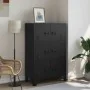 Baúl de almacenaje industrial acero negro 75x40x120 cm de , Baúles de almacenamiento - Ref: Foro24-145359, Precio: 258,67 €, ...
