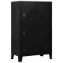 Baúl de almacenaje industrial acero negro 75x40x120 cm de , Baúles de almacenamiento - Ref: Foro24-145359, Precio: 258,67 €, ...