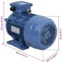 Motor eléctrico trifásico aluminio 4kW/5,5HP 2 polos 2840 RPM by , Electric motors - Ref: Foro24-148006, Price: 259,77 €, Dis...