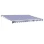 Toldo retráctil aluminio y tela azul y blanco 4,5x3 m von , Markisen - Ref: Foro24-3154424, Preis: 320,52 €, Rabatt: %
