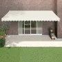 Toldo retráctil aluminio y tela color crema 5x3 m by , Awnings - Ref: Foro24-3154430, Price: 371,48 €, Discount: %