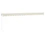 Toldo retráctil aluminio y tela color crema 5x3 m by , Awnings - Ref: Foro24-3154430, Price: 371,48 €, Discount: %