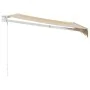 Toldo retráctil aluminio y tela amarillo y blanco 3,5x2,5 m by , Awnings - Ref: Foro24-3154432, Price: 204,61 €, Discount: %