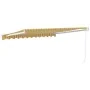 Toldo retráctil aluminio y tela amarillo y blanco 3,5x2,5 m by , Awnings - Ref: Foro24-3154432, Price: 204,61 €, Discount: %