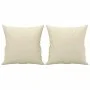 Juego de sofás con cojines 2 piezas cuero sintético color crema by , Sofas - Ref: Foro24-3201369, Price: 391,77 €, Discount: ...