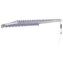 Toldo retráctil automático azul y blanco 3,5x2,5 m by , Awnings - Ref: Foro24-3154472, Price: 286,12 €, Discount: -5%%