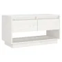 Mueble de TV de madera maciza de pino blanco 74x34x40 cm de , Muebles TV - Ref: Foro24-813840, Precio: 42,39 €, Descuento: %