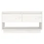 Mueble de TV de madera maciza de pino blanco 74x34x40 cm de , Muebles TV - Ref: Foro24-813840, Precio: 42,39 €, Descuento: %