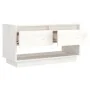 Mueble de TV de madera maciza de pino blanco 74x34x40 cm de , Muebles TV - Ref: Foro24-813840, Precio: 42,39 €, Descuento: %