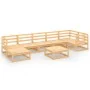 Juego de muebles de jardín 8 piezas madera maciza de pino | Foro24.es | Tu tienda online para hogar, jardín y más Foro24.es