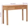 Mesa consola de madera maciza de teca 110x35x75 cm by , Side tables - Ref: Foro24-287229, Price: 229,26 €, Discount: %