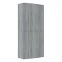 Mueble zapatero madera de ingeniería gris Sonoma 80x39x178 cm de , Zapateros y organizadores de calzado - Ref: Foro24-815532,...