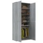 Mueble zapatero madera de ingeniería gris Sonoma 80x39x178 cm de , Zapateros y organizadores de calzado - Ref: Foro24-815532,...