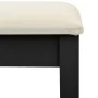 Tocador y taburete madera paulownia negro 65x36x128 cm von , Schlafzimmerkommoden - Ref: Foro24-289336, Preis: 159,36 €, Raba...