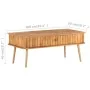 Mesa de centro madera maciza de acacia 100x50x40 cm by , Coffee table - Ref: Foro24-289650, Price: 181,98 €, Discount: -5%%