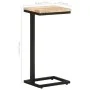 Mesitas auxiliares 2 uds madera mango rugosa 31,5x24,5x64,5 cm | Foro24.es | Tu tienda online para hogar, jardín y más Foro24.es