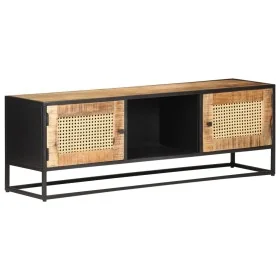 Mueble para TV madera mango rugosa y caña natural 120x30x40 cm von , TV-Möbel - Ref: Foro24-323142, Preis: 292,32 €, Rabatt: %
