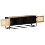 Mueble para TV madera mango rugosa y caña natural 120x30x40 cm by , TV Furniture - Ref: Foro24-323142, Price: 292,32 €, Disco...