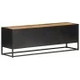 Mueble para TV madera mango rugosa y caña natural 120x30x40 cm by , TV Furniture - Ref: Foro24-323142, Price: 292,32 €, Disco...