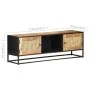 Mueble para TV madera mango rugosa y caña natural 120x30x40 cm by , TV Furniture - Ref: Foro24-323142, Price: 292,32 €, Disco...
