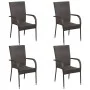 Juego de comedor de jardín 5 piezas ratán sintético marrón by , Garden sets - Ref: Foro24-3156660, Price: 358,84 €, Discount: %