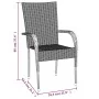 Juego de comedor de jardín 5 piezas ratán sintético marrón by , Garden sets - Ref: Foro24-3156660, Price: 358,84 €, Discount: %