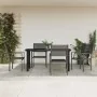 Juego de comedor para jardín 5 piezas acero y textilene negro de , Conjuntos de jardín - Ref: Foro24-3200730, Precio: 315,74 ...