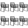 Juego de comedor para jardín 7 piezas ratán PVC negro von , Gartensets - Ref: Foro24-3156545, Preis: 589,80 €, Rabatt: %