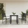 Juego de comedor para jardín 3 piezas acero y textilene negro de , Conjuntos de jardín - Ref: Foro24-3200726, Precio: 173,82 ...