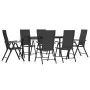 Juego de comedor de jardín 7 piezas ratán sintético negro by , Garden sets - Ref: Foro24-3156513, Price: 504,30 €, Discount: %