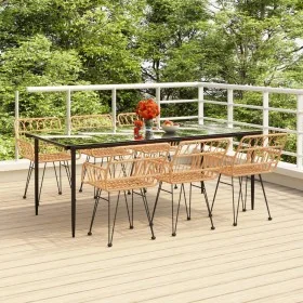 Juego de comedor de jardín 7 piezas ratán sintético von , Gartensets - Ref: Foro24-3157850, Preis: 636,18 €, Rabatt: %