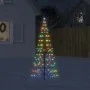 Árbol de Navidad en asta de bandera 200 LED de colores 180 cm | Foro24.es | Tu tienda online para hogar, jardín y más Foro24.es