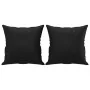 Juego de sofás con cojines 2 piezas cuero sintético negro by , Sofas - Ref: Foro24-3201388, Price: 508,18 €, Discount: %