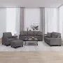 Juego de sofás con cojines 4 piezas cuero sintético gris by , Sofas - Ref: Foro24-3201355, Price: 630,82 €, Discount: -5%%