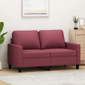 Sofá de 2 plazas de tela rojo tinto 120 cm von , Sofas - Ref: Foro24-359161, Preis: 191,70 €, Rabatt: %