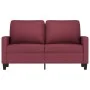 Sofá de 2 plazas de tela rojo tinto 120 cm von , Sofas - Ref: Foro24-359161, Preis: 191,70 €, Rabatt: %