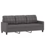 Juego de sofás con cojines 3 piezas cuero sintético gris von , Sofas - Ref: Foro24-3201395, Preis: 500,72 €, Rabatt: -5%%