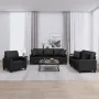 Juego de sofás con cojines 3 piezas cuero sintético negro von , Sofas - Ref: Foro24-3201348, Preis: 650,39 €, Rabatt: %