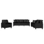Juego de sofás con cojines 3 piezas cuero sintético negro von , Sofas - Ref: Foro24-3201348, Preis: 650,39 €, Rabatt: %