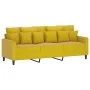 Juego de sofás con cojines 3 piezas terciopelo amarillo by , Sofas - Ref: Foro24-3201736, Price: 471,78 €, Discount: %