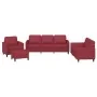Juego de sofás con cojines 4 piezas cuero sintético rojo tinto von , Sofas - Ref: Foro24-3201748, Preis: 624,51 €, Rabatt: %