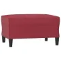 Juego de sofás con cojines 4 piezas cuero sintético rojo tinto von , Sofas - Ref: Foro24-3201748, Preis: 624,51 €, Rabatt: %