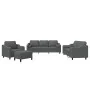 Juego de sofás con cojines 4 piezas tela gris oscuro by , Sofas - Ref: Foro24-3201795, Price: 712,36 €, Discount: -5%%