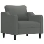 Juego de sofás con cojines 4 piezas tela gris oscuro by , Sofas - Ref: Foro24-3201795, Price: 712,36 €, Discount: -5%%