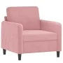Juego de sofás 3 piezas terciopelo rosa de , Sofás - Ref: Foro24-3201937, Precio: 710,94 €, Descuento: %