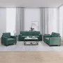 Juego de sofás con cojines 3 piezas terciopelo verde oscuro by , Sofas - Ref: Foro24-3201956, Price: 759,98 €, Discount: %