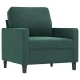 Juego de sofás con cojines 3 piezas terciopelo verde oscuro by , Sofas - Ref: Foro24-3201956, Price: 759,98 €, Discount: %