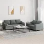 Juego de sofás con cojines 2 piezas tela gris oscuro by , Sofas - Ref: Foro24-3201851, Price: 503,66 €, Discount: %